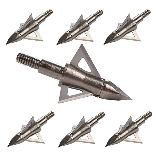 12 Pcs Têtes de Chasse 125 Grains Têtes de Flèches à Visser pour Arbalète