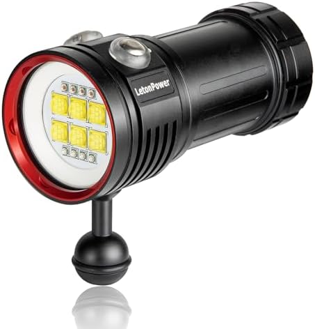 Lampe de Plongée LetonPower L24 - 12000 Lumens - Étanche jusqu'à 100m