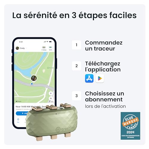 Tractive Collier GPS pour Chien XL