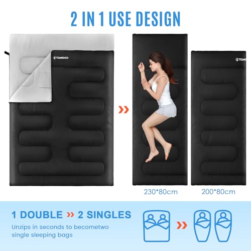 Sac de Couchage Double 230×160cm