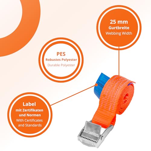 INTAKO Sangle Arrimage avec Boucle 0,5 x 25mm