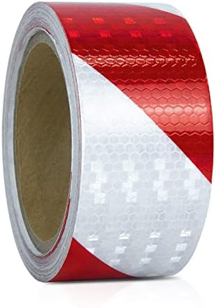 XFXIA Ruban Réfléchissant Jaune et Rouge 10m x 5cm