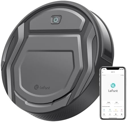 Aspirateur Robot Mince 2200Pa, Silencieux 55dB, Connecté avec WiFi/Bluetooth/Alexa/App, 120min d'Autonomie