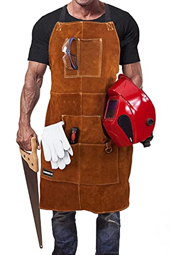 Tablier de Soudeur DIMWELD en Cuir - Protection et Praticité
