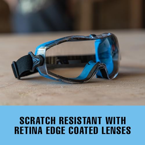 SolidWork SOLID. Lunette de protection travail parfaitement ajustées | Lunettes de protection anti-poussière avec ajustement universel | surlunettes de protection | Oculaire résistant aux rayures