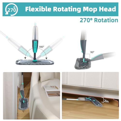 Balai Lave Sol avec Vaporisateur