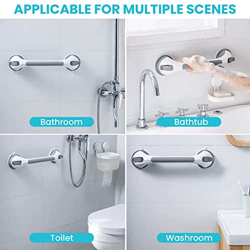 Poignée Ventouse pour Salle de Bain, 43 CM Barres d'appui de Douche Forte Prise pour handicapé