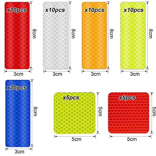 Autocollants Réfléchissants de Sécurité (Pack de 60) voitures
