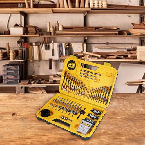 DEWALT Coffret 100 Pièces Perçage et Vissage Haute Performance avec Rangement