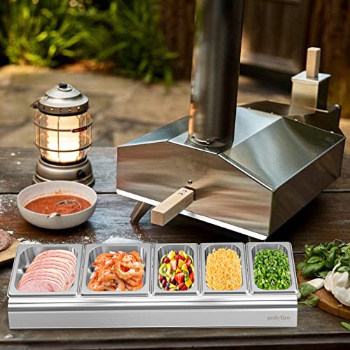 Bac Inox Avec Couvercles pour Restauration et la Cuisine, 5 Bac Rangement Frigo