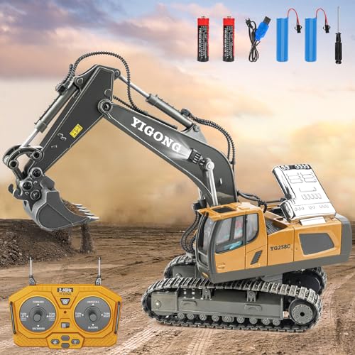 Excavateur télécommandée Jouets pour Enfants Pelle - Rechargeable RC Métal
