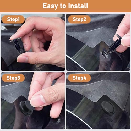 Agrafes Clips de Fixation Voiture avec Outil de Démontage et Boîte De Rangement