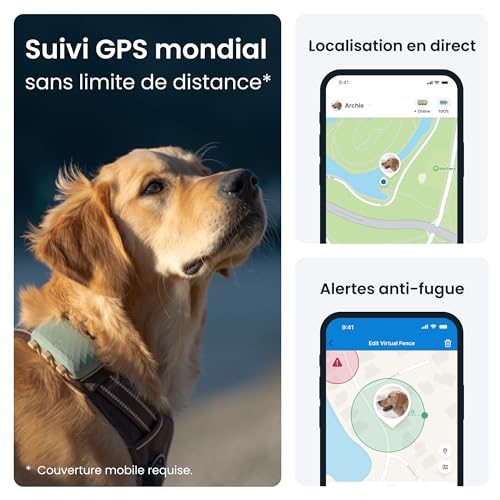 Tractive Collier GPS pour Chien XL