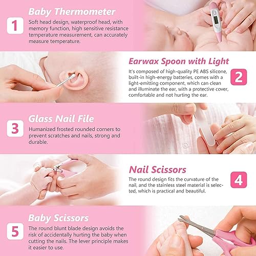 11pcs Trousse de Soin Bébé Accessoire de Soins De Bébé-Portable