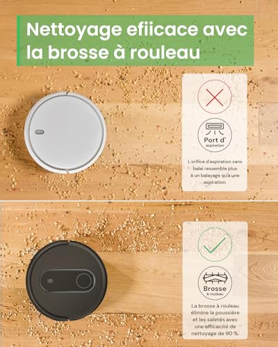 Aspirateur Robot 3000Pa, Robot Aspirateur Laveur