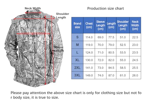 Krumba Hommes Camouflage Chasse Coupe-vent Imperméable Veste