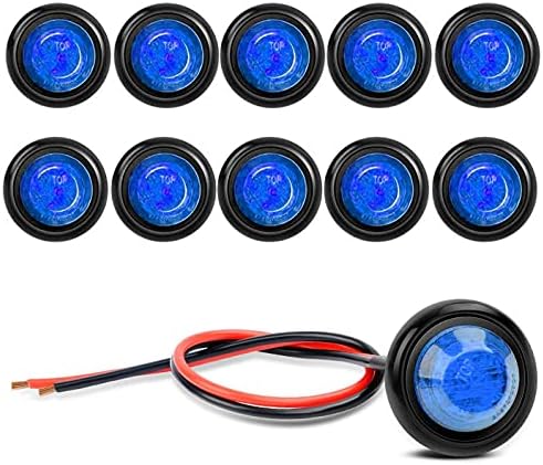 Lot de 10 Lumières LED Etanches, Eclairage Sous-Marin à LED, Lumières de Navigation 12V