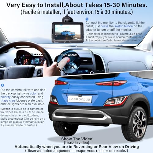 Caméra de Recul sans Fil HD 1080P