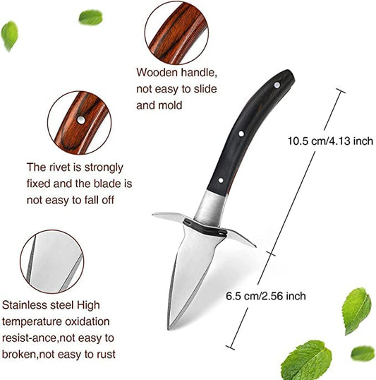 Coffret Couteau à Huîtres avec Gant Anti-Coupures