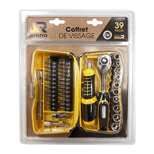 RHINO - Coffret de Vissage 39 Pièces