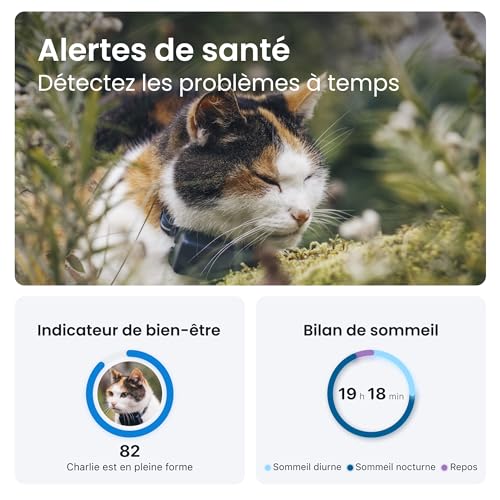 Tractive Collier GPS Chat Mini – Localisation et Moniteur d'Activité