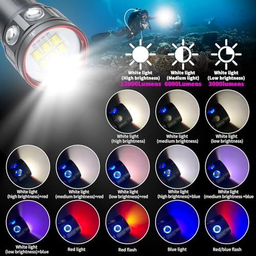 Lampe de Plongée LetonPower L24 - 12000 Lumens - Étanche jusqu'à 100m