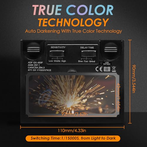 Casque de Soudage Automatique CCLIFE - True-Color et Protection UV