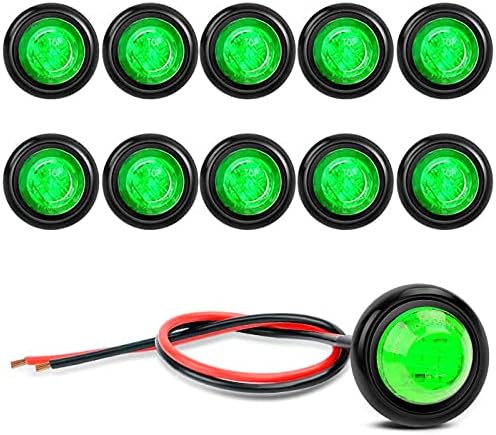Lot de 10 Lumières LED Etanches, Eclairage Sous-Marin à LED, Lumières de Navigation 12V