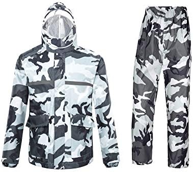 Ynport Crefreak - Combinaison imperméable à Capuche - Extérieur Homme/Femme - Étanche à l'eau de Pluie -Camouflage