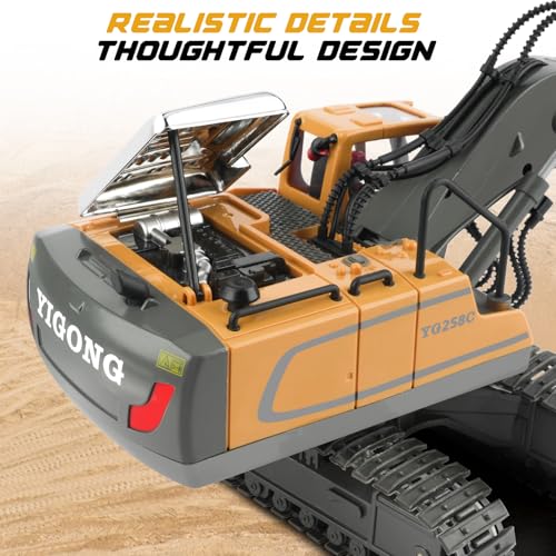 Excavateur télécommandée Jouets pour Enfants Pelle - Rechargeable RC Métal