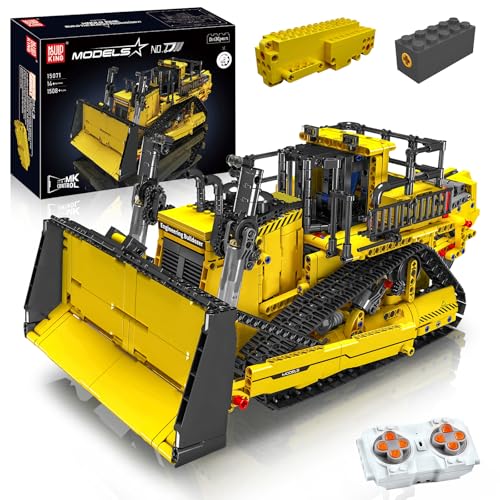 Jouets Cadeaux Bulldozer, Camion Télécommandé avec Moteurs
