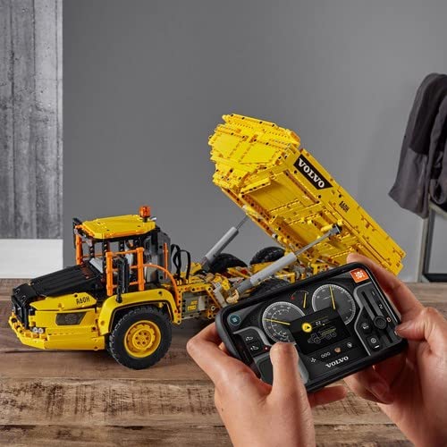 LEGO 42114 Technic 6x6 Volvo Articulated Hauler RC Truck Toy, Remote Control Car Construction Vehicle