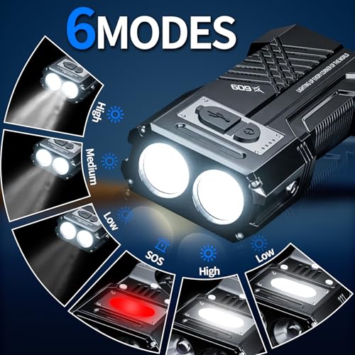 Lampe Torche LED Ultra Puissante, 100000 Lumens Lampe de Poche