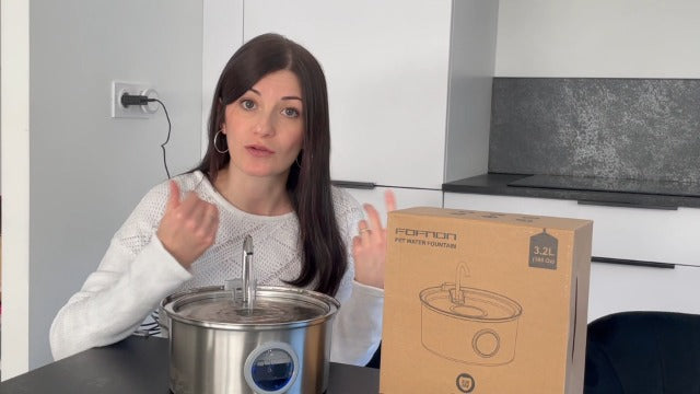 Fontaine à Eau pour Chat et chien- 3,2L inox