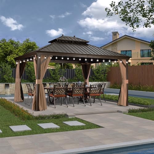 Tonnelle de Jardin Extérieur 5,45 x 3,65 m