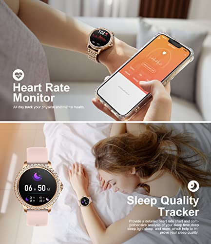 LIGE Montre Connectée Femme avec Appel