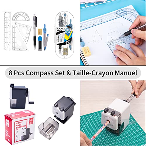 Deli 88 Pcs Kit de Fournitures Scolaires