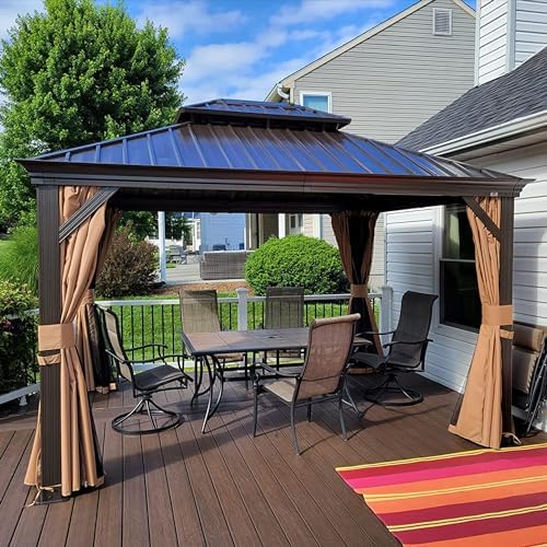 Tonnelle de Jardin Extérieur 5,45 x 3,65 m