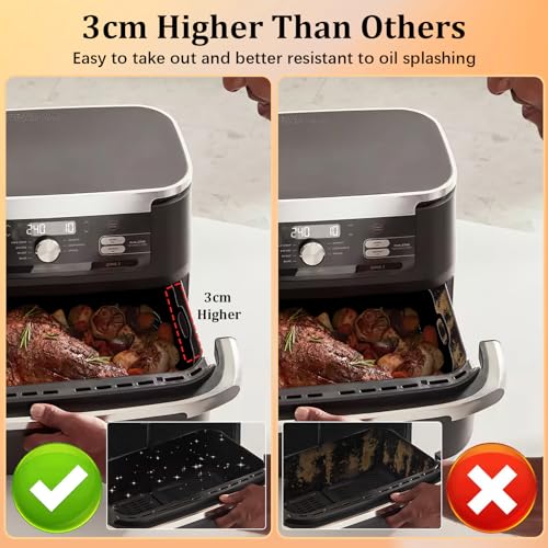 Silicone Moule Air Fryer pour Ninja Foodi Flex 10.4 L AF500EU, 14 Pièces