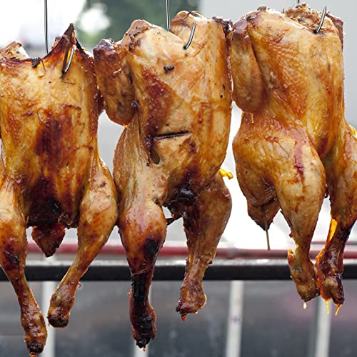 Firschoie Lot de 20 Crochets de Boucher en Acier Inoxydable