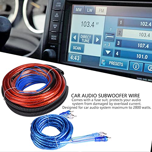 VOBOR Kit Câble Ampli Voiture 4 Jauge - 2800W