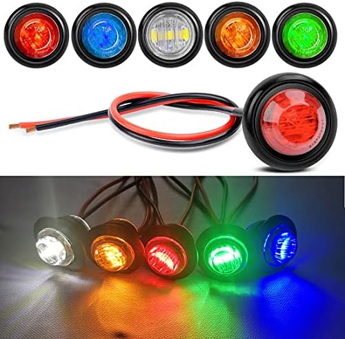 Lot de 10 Lumières LED Etanches, Eclairage Sous-Marin à LED, Lumières de Navigation 12V