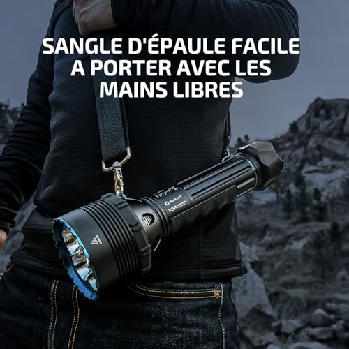 OLIGHT X9R MARAUDER Lampe de Poche Super Puissante 25000 Lumens 630 M
