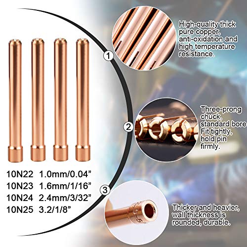 Kit de 16 Pcs Pince TIG Buse en Céramique