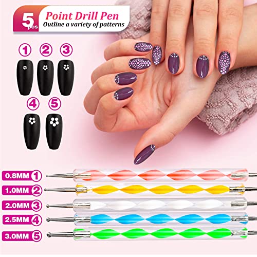 TAVADA Kit de Nail Art - 23 Pièces