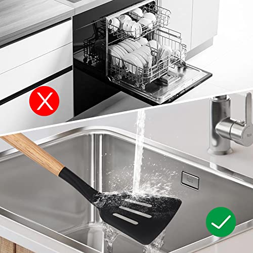 Ustensiles de Cuisine en Silicone, hicoosee 22 PCS Accessoire Cuisine Set sans BPA