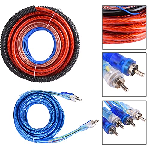 VOBOR Kit Câble Ampli Voiture 4 Jauge - 2800W