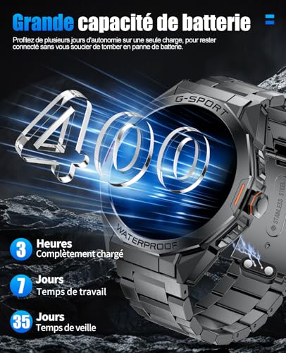 LIGE Montre Connectée Homme avec Appel Bluetooth