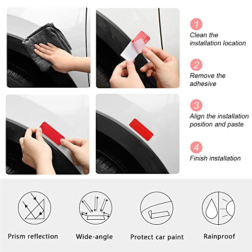 Autocollants Réfléchissants de Sécurité (Pack de 60) voitures
