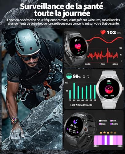 LIGE Montre Connectée Homme avec Appel Bluetooth